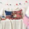 4th of July Patriotic Stars Eagle Wreath Throw Pillow Cover, 18 x 18 Inch Memorial Day Independence Day Stripes America Flag Decor Cushion Case for Sofa Couch Set of 2